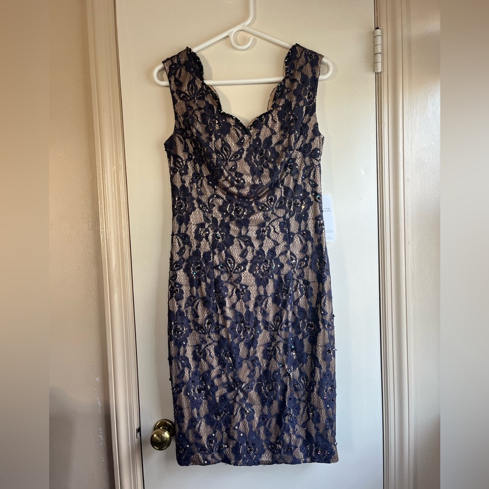 Brand new , Elegant dark purple Lace Dress